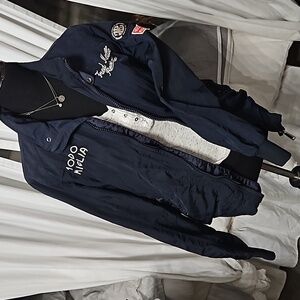 Fred mello race jacket navy blue